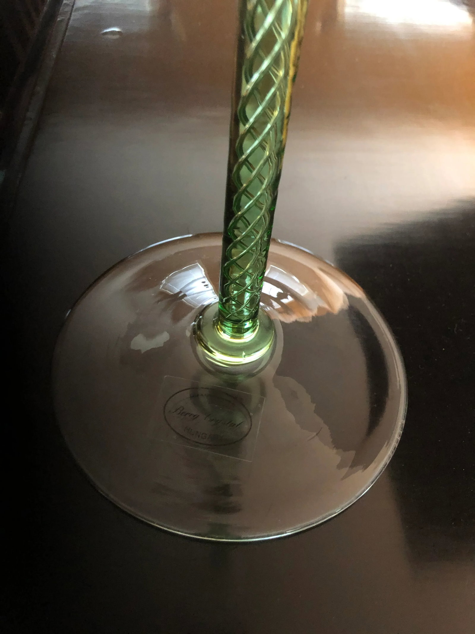 Hungarian Crystal Candlesticks - a Pair - 9