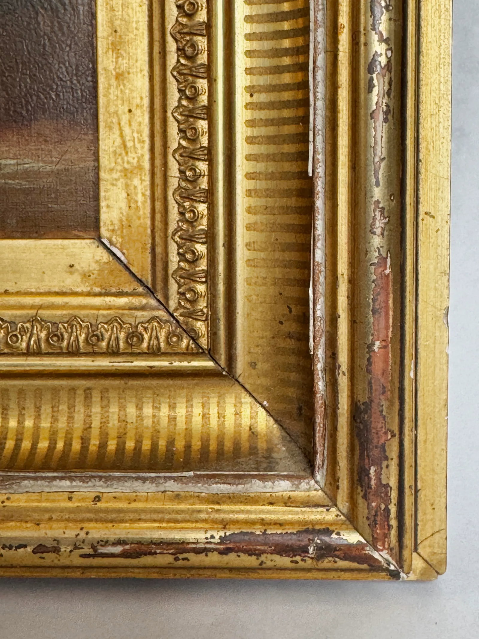 Antique 19th Century Equestrian Portrait Oil on Canvas in Period Gilt Frame - 3