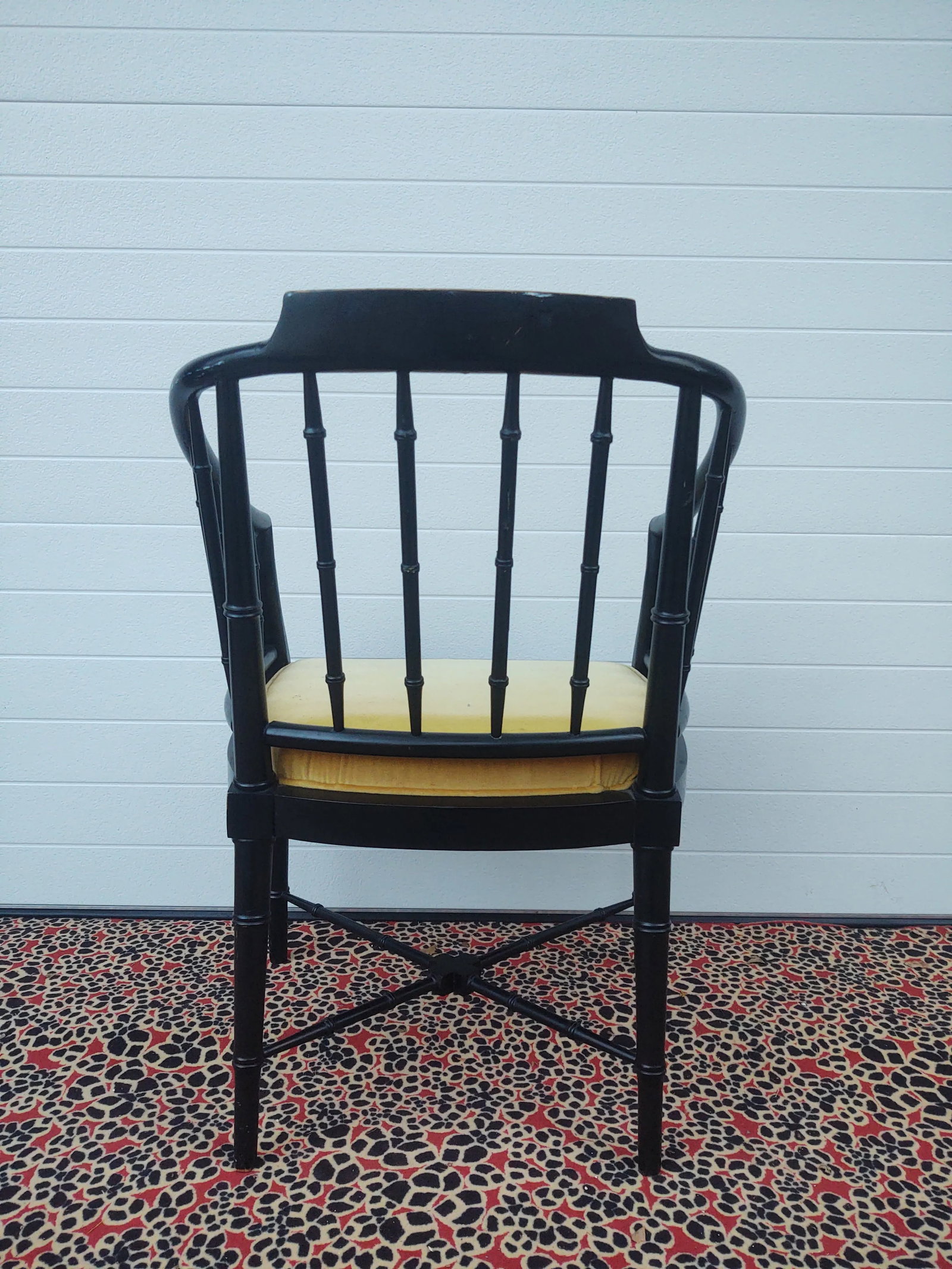 Mid 20th Century Drexel Chinoiserie Hollywood Regency Faux Bamboo Armchair - 4