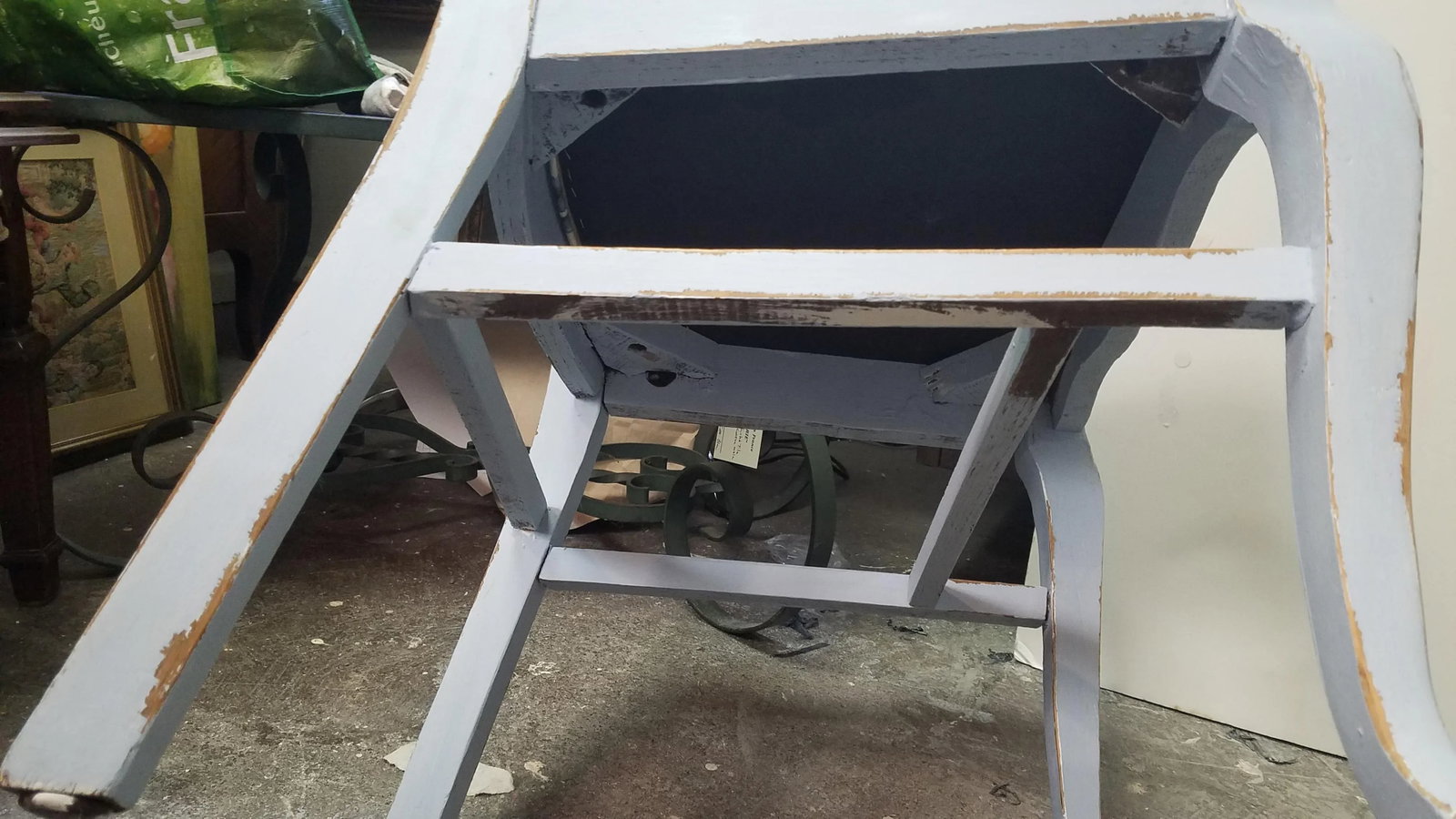 Painted Antique Chairs- a Pair - 12