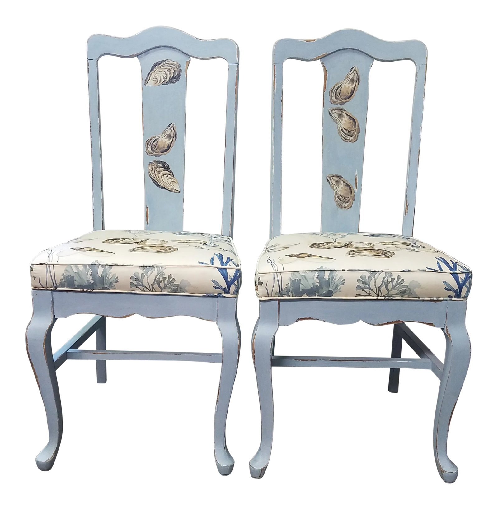 Painted Antique Chairs- a Pair (1 of 13)