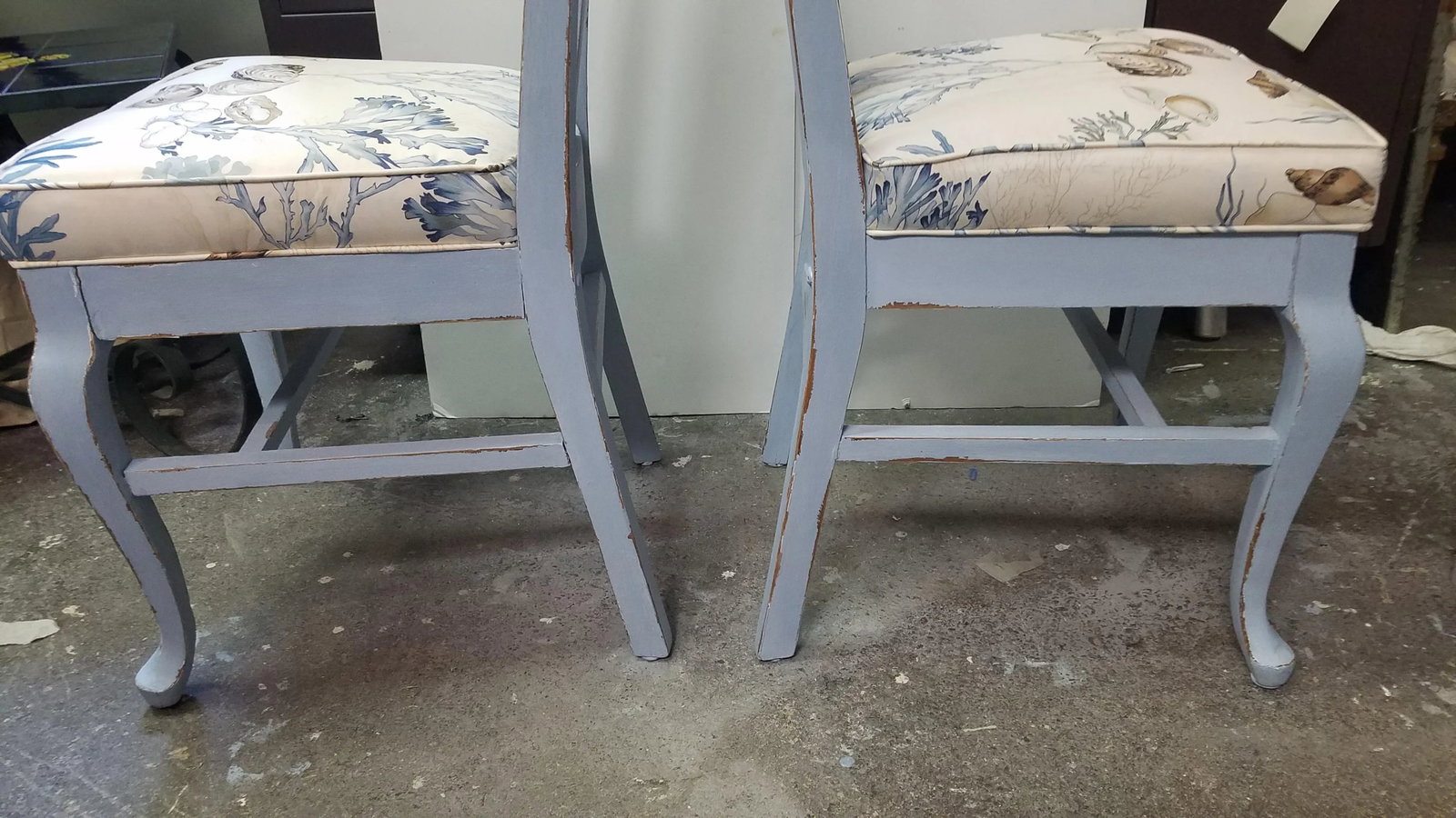 Painted Antique Chairs- a Pair - 8