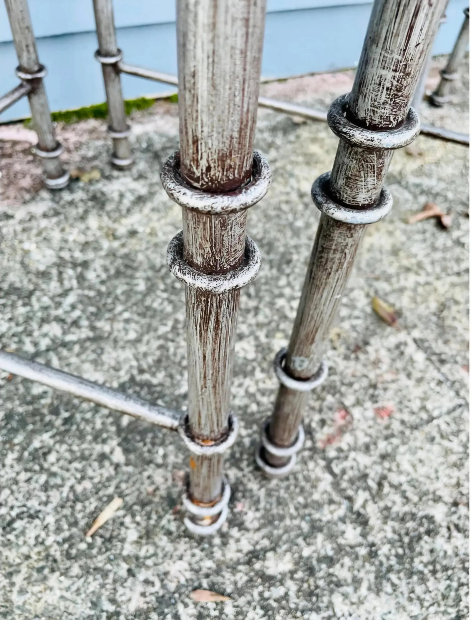 Hold- Set of 8 Giacomtti Inspired Wrought Iron Dining Chairs - 10