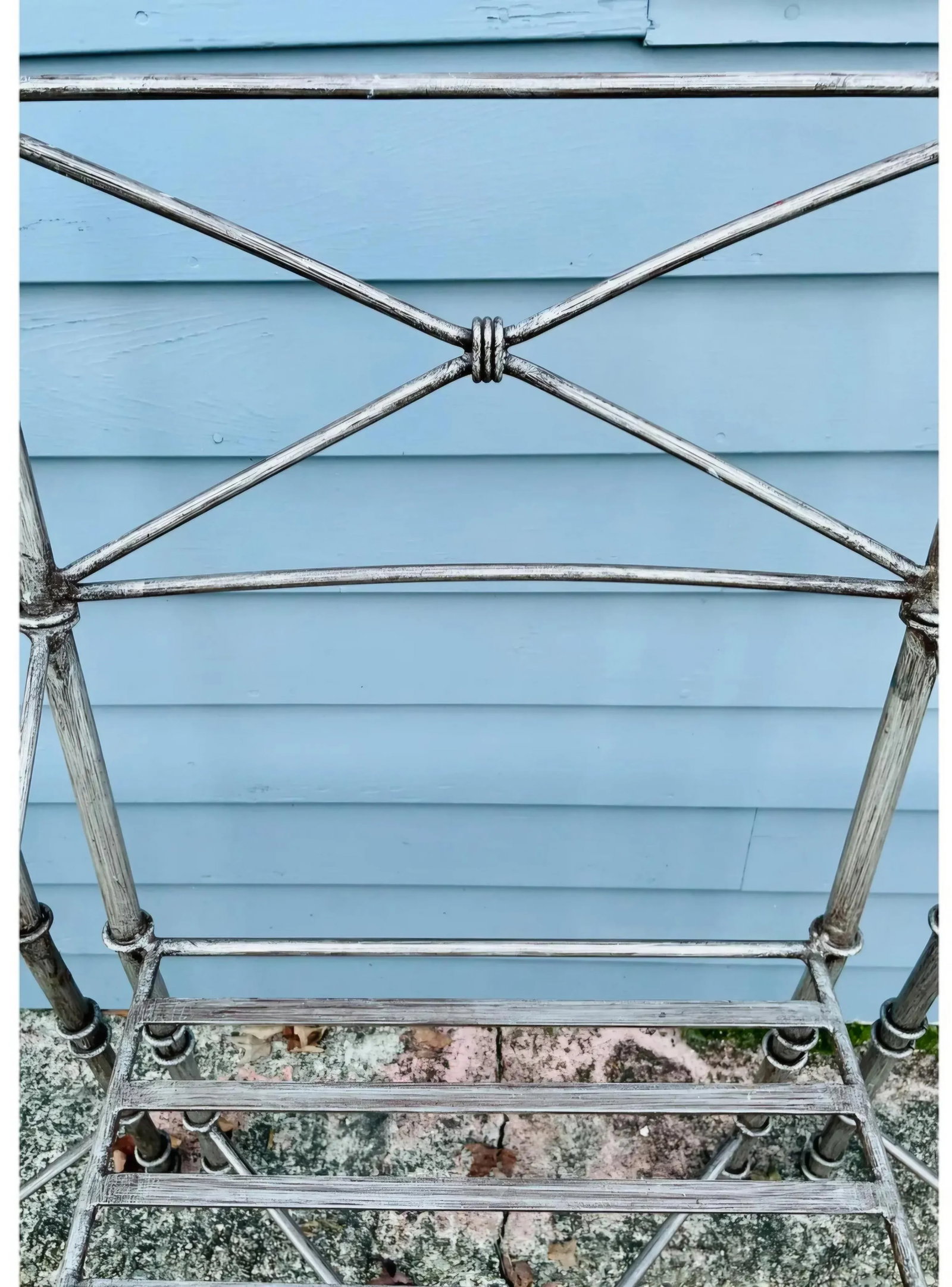 Hold- Set of 8 Giacomtti Inspired Wrought Iron Dining Chairs - 6