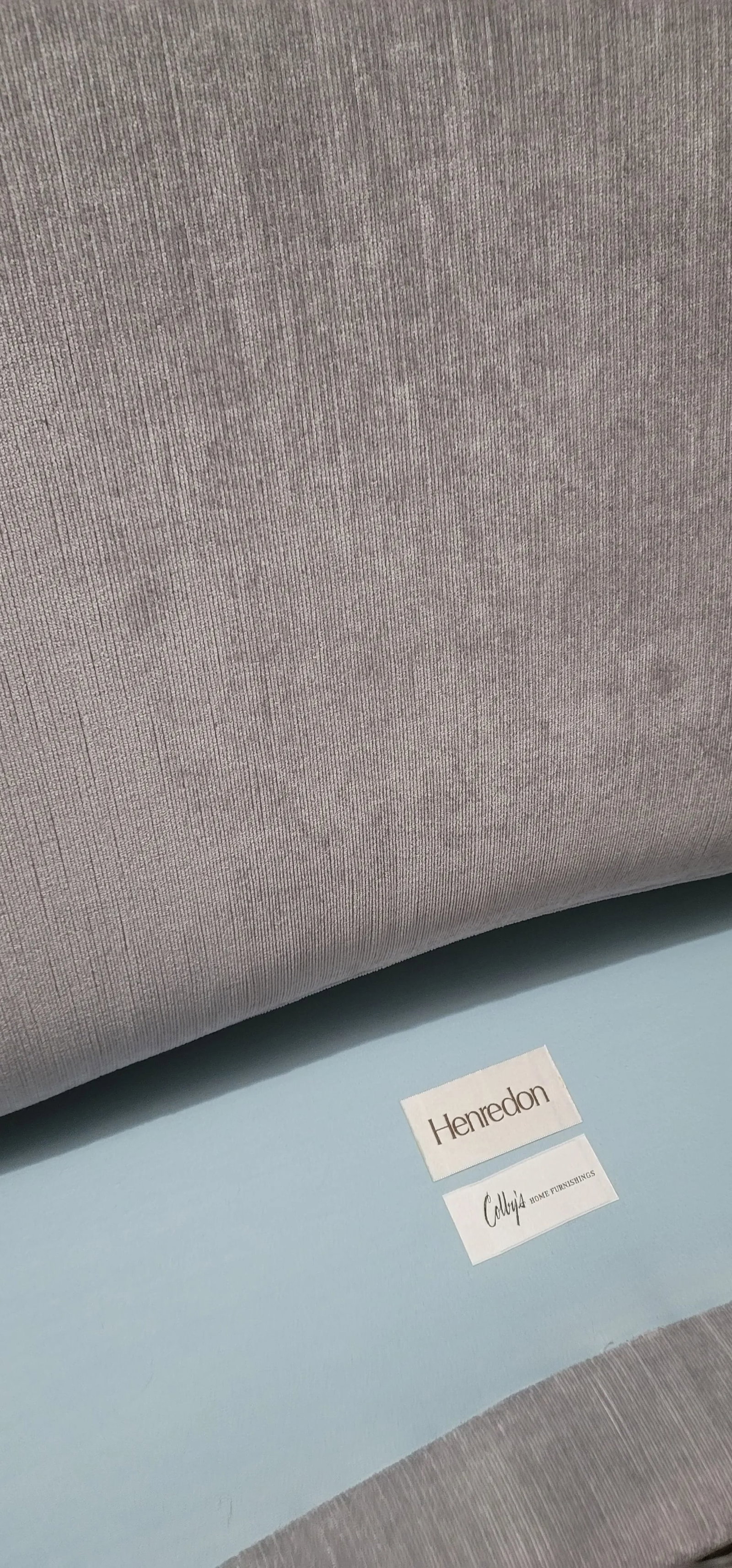 1980s Henredon Silver / Gray Velvet Sofa - 10