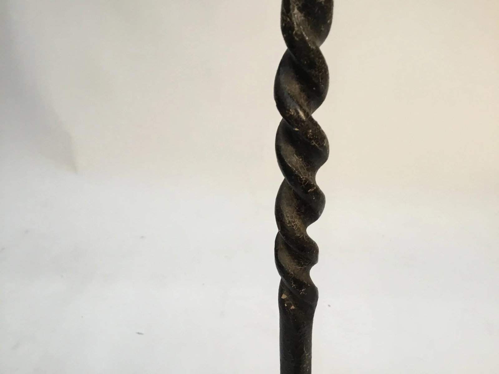 Antique Wrought Iron Floor Lamp - 10