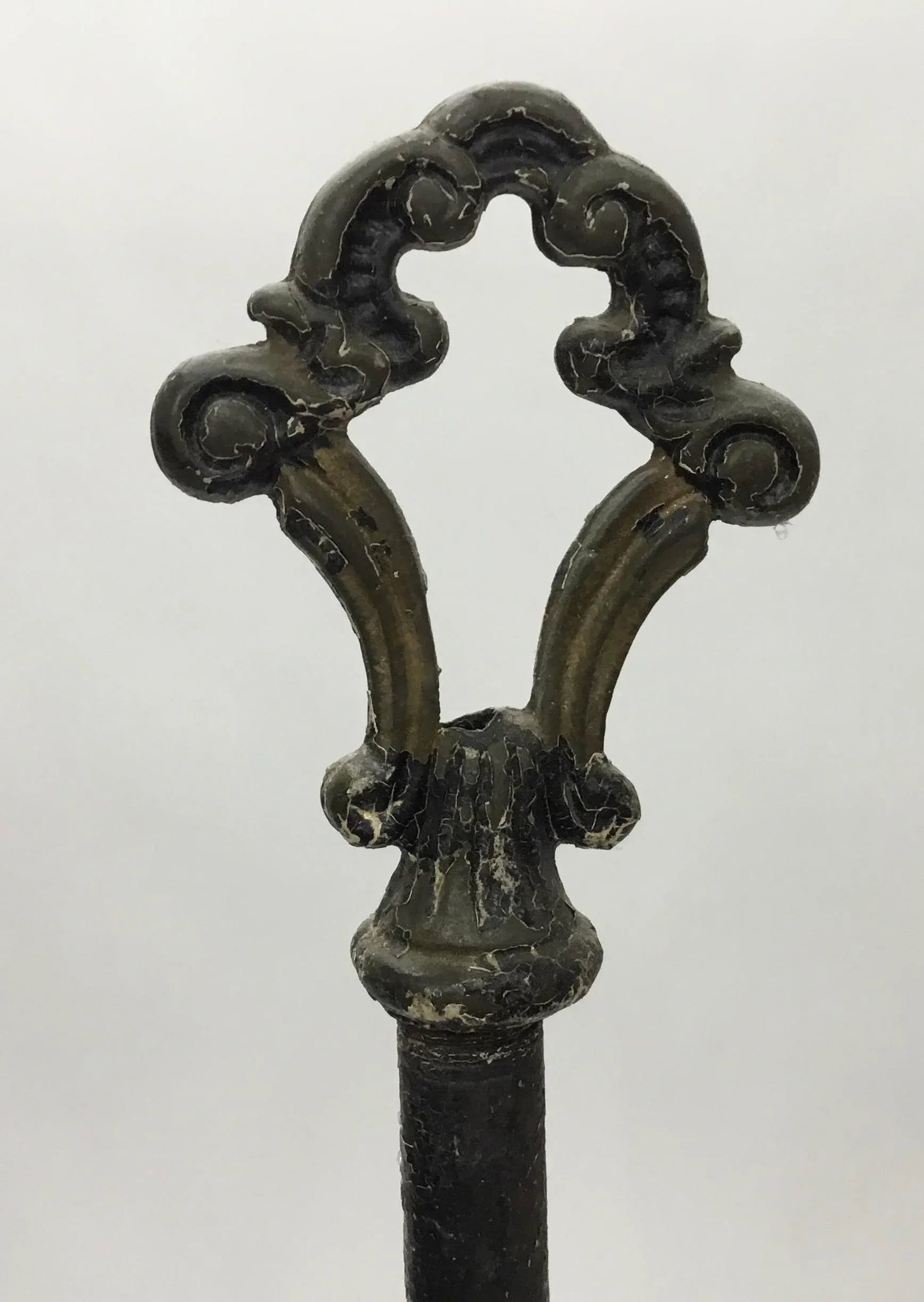 Antique Wrought Iron Floor Lamp - 12
