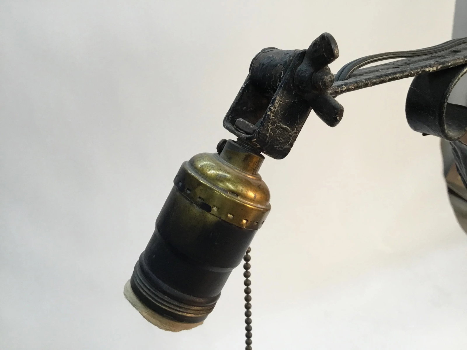 Antique Wrought Iron Floor Lamp - 6