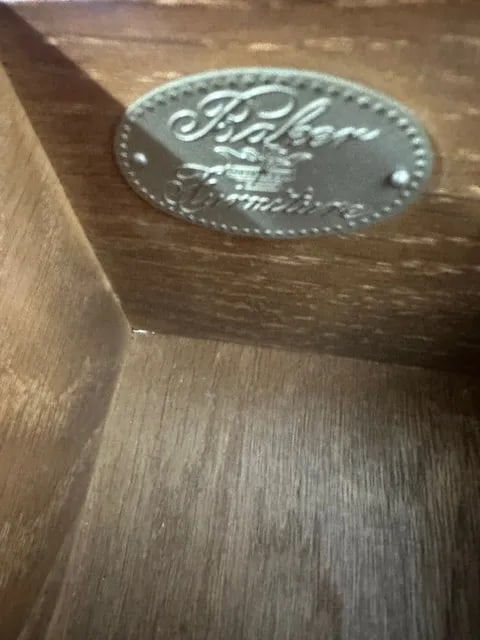 1970s Baker Furniture Leather Tooled Desk - 9