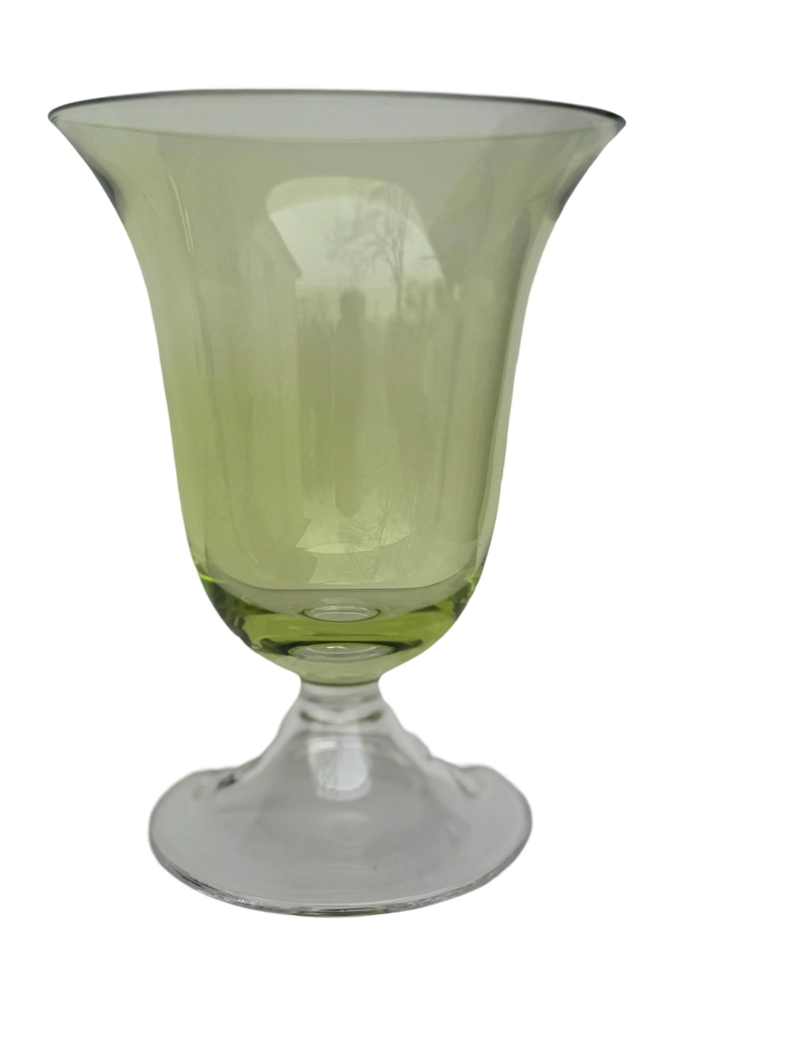 Set of Six Adriana Water Glasses, Green. - 2