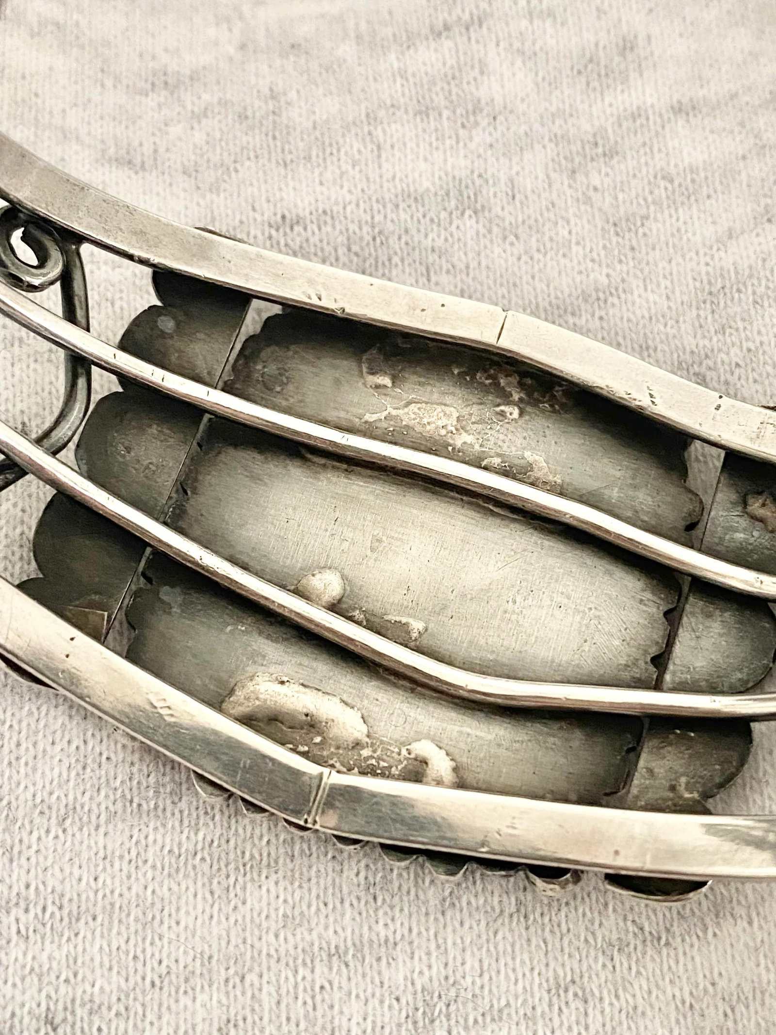 Navajo Sterling + Turquoise Cuff Bracelet - 8