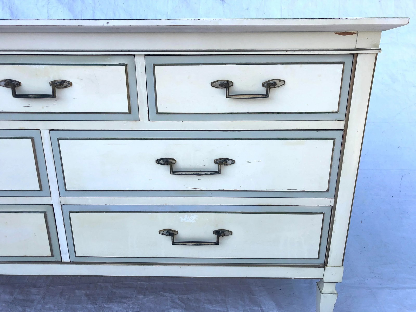 Hollywood Regency Style 1970's Linoleum Top - 2