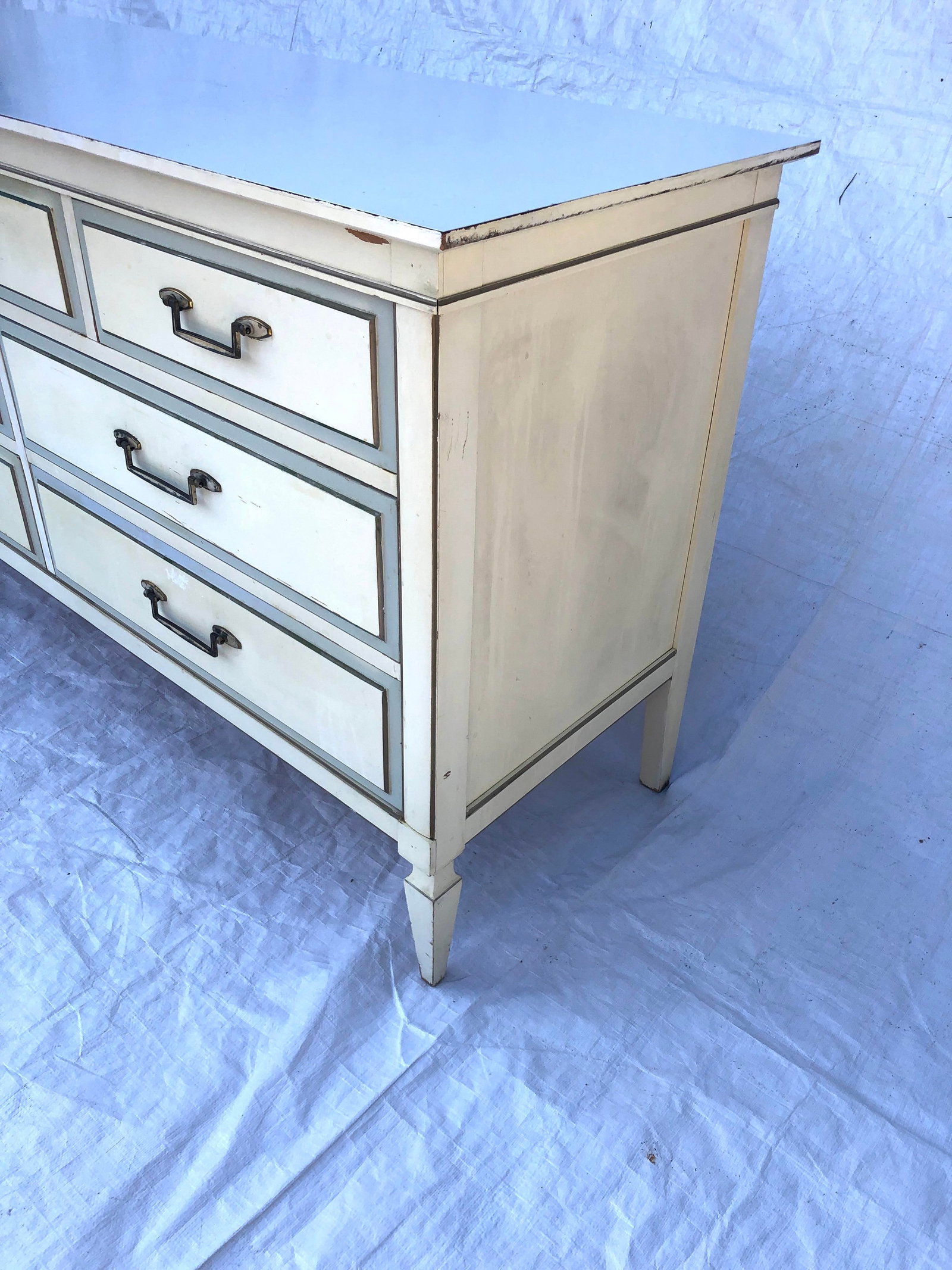 Hollywood Regency Style 1970's Linoleum Top - 3