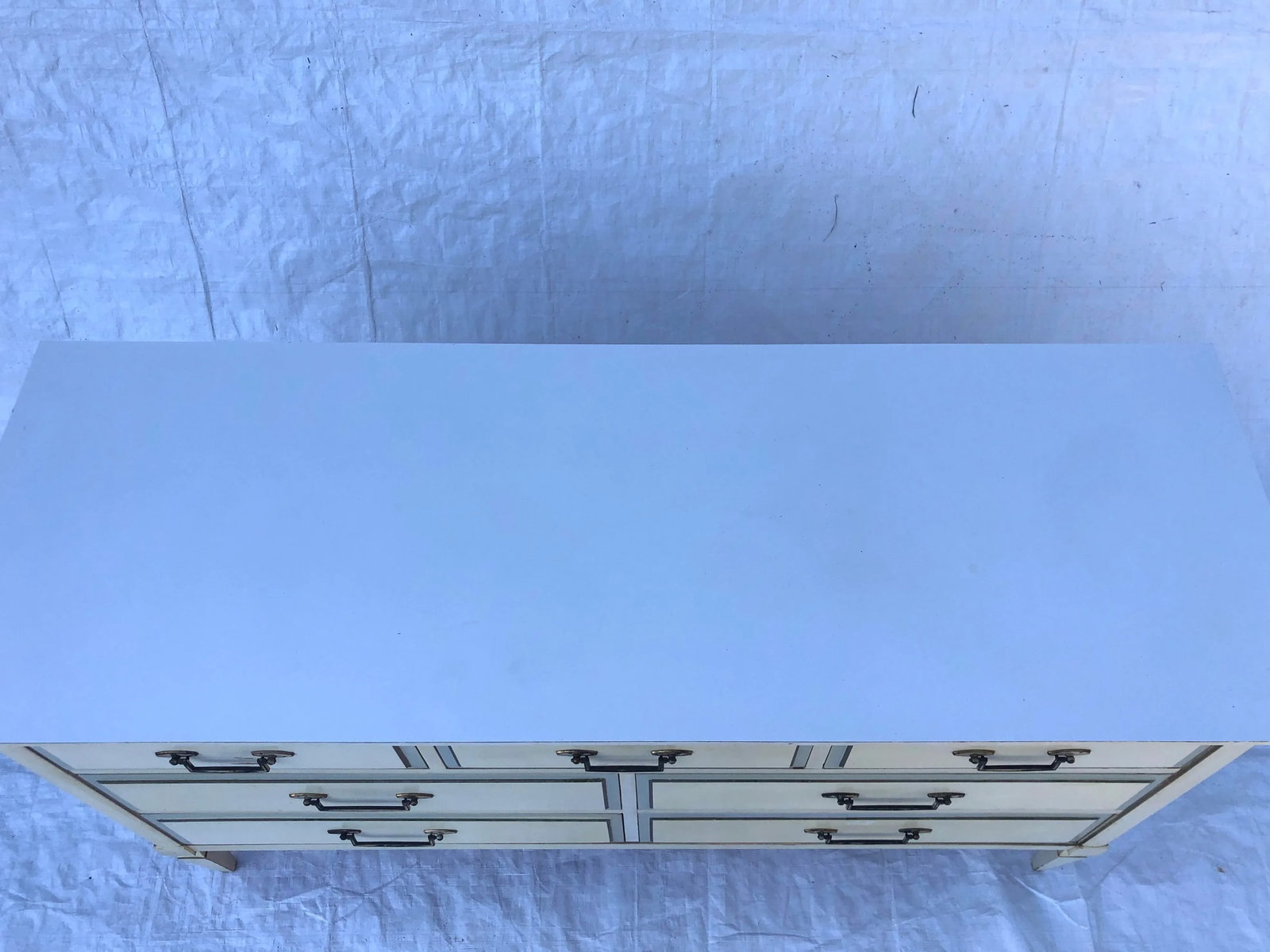 Hollywood Regency Style 1970's Linoleum Top - 6