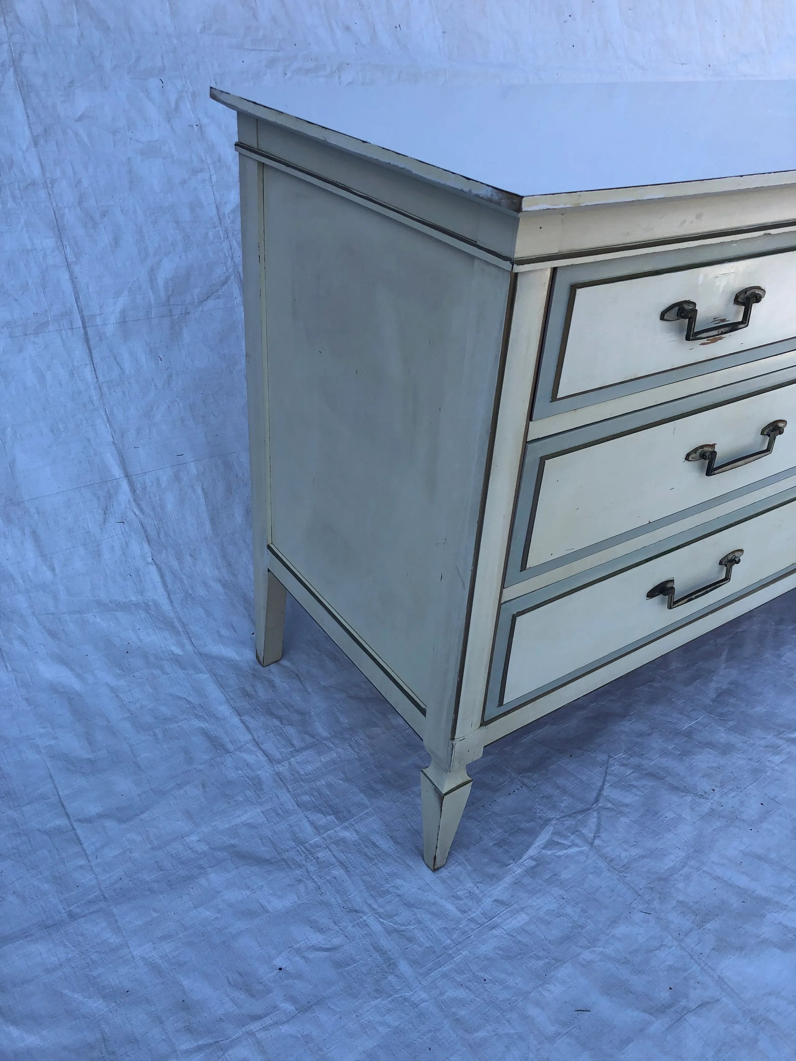 Hollywood Regency Style 1970's Linoleum Top - 7