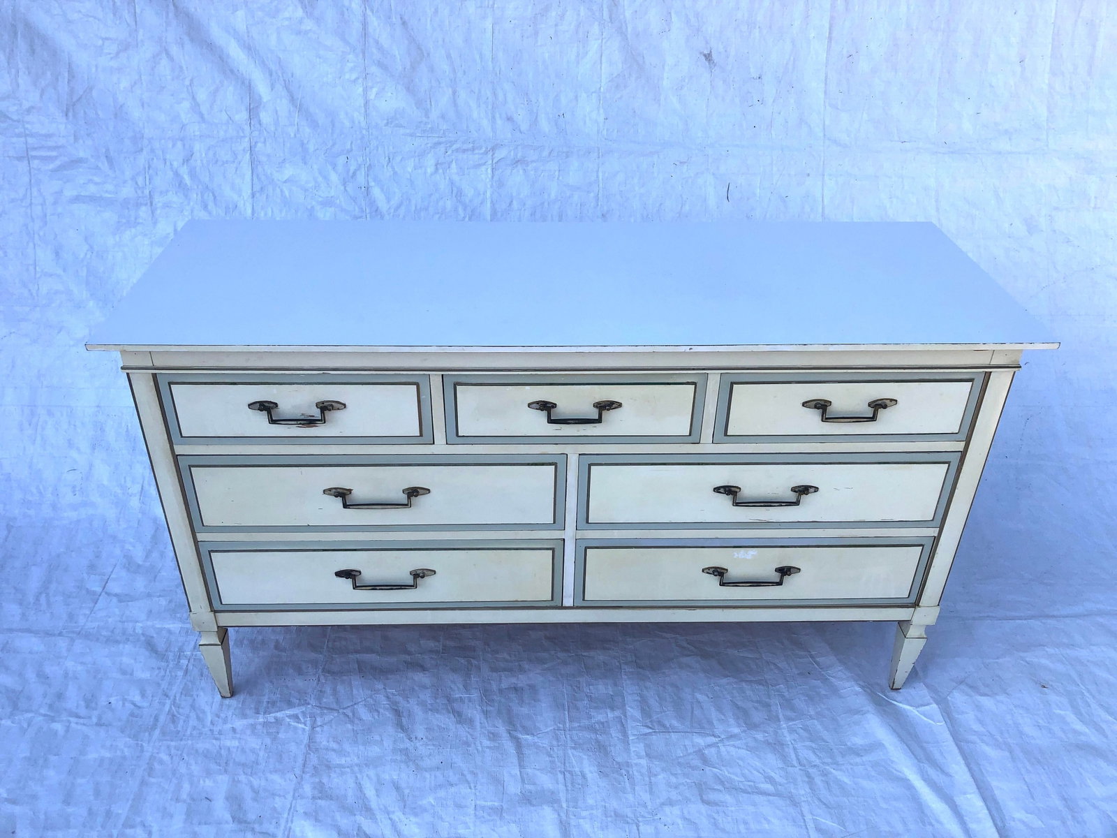 Hollywood Regency Style 1970's Linoleum Top - 8