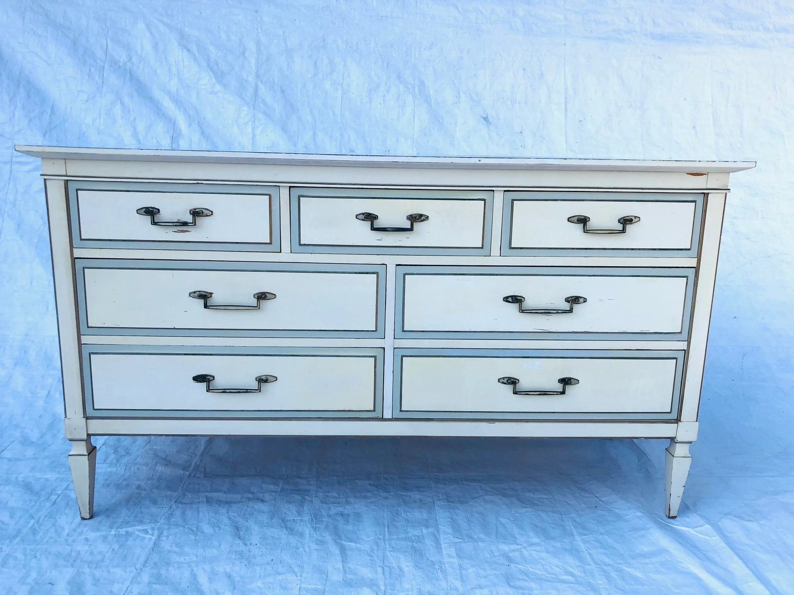 Hollywood Regency Style 1970's Linoleum Top - 9