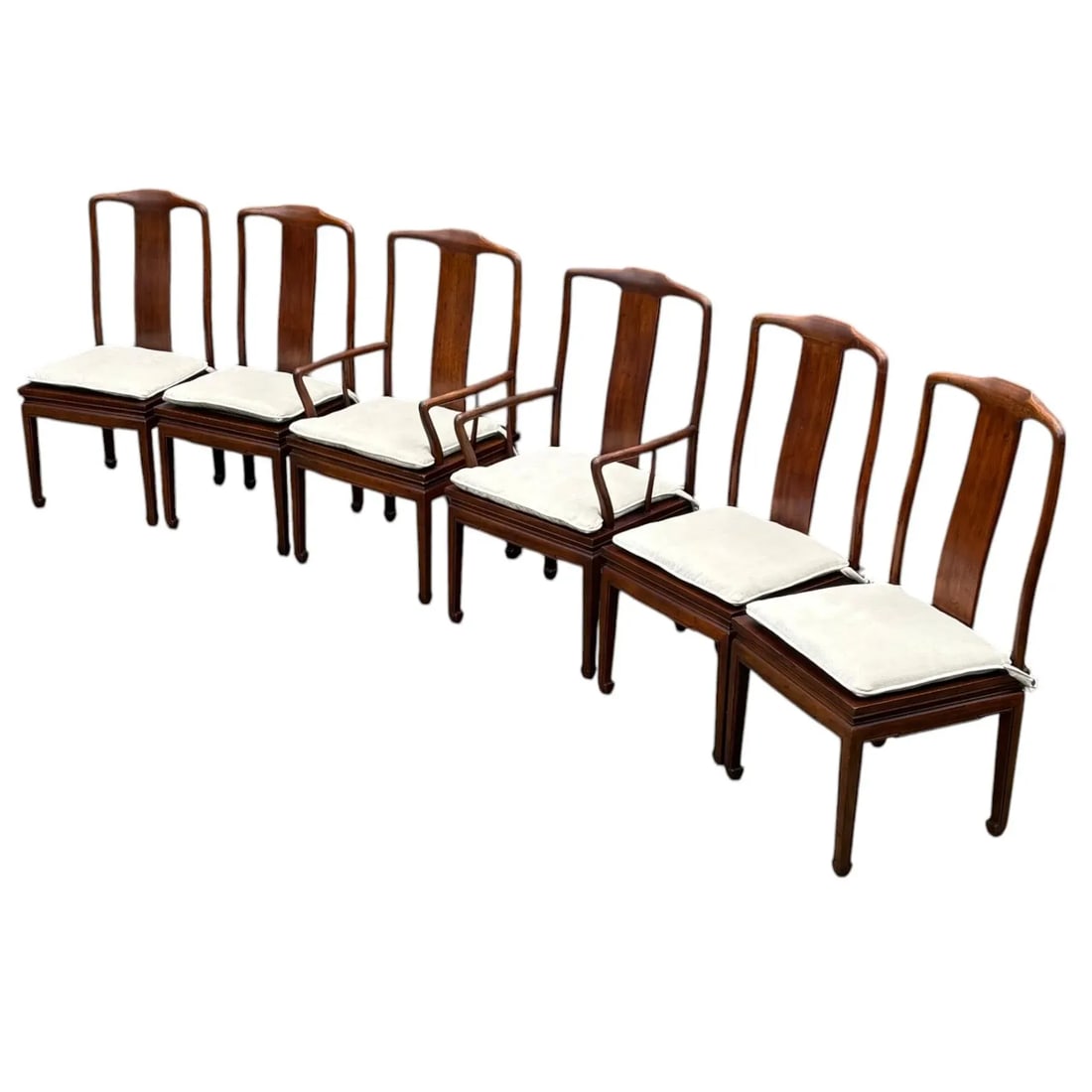 Mid 20th Century Set of Six Henredon Mahogany Dining Chairs - 3