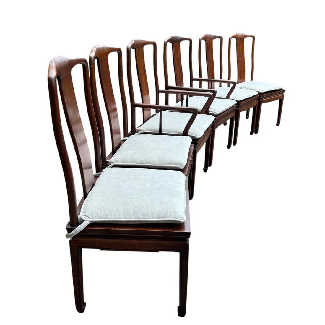 Mid 20th Century Set of Six Henredon Mahogany Dining Chairs - 4