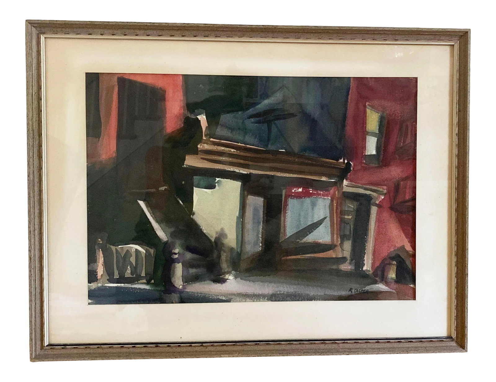 Robert Casper Brooklyn Stoop Signed Painting (1 of 6)