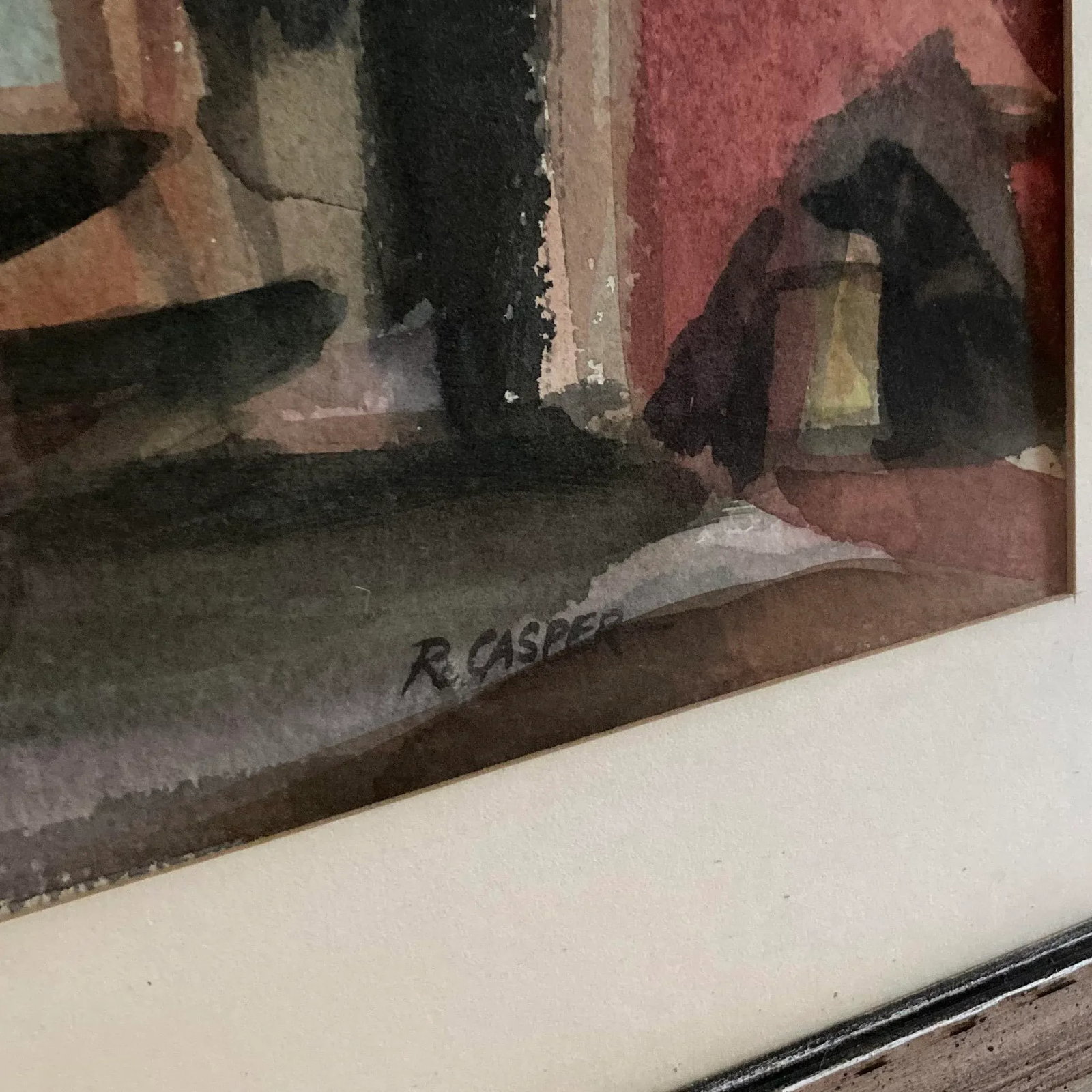 Robert Casper Brooklyn Stoop Signed Painting - 4