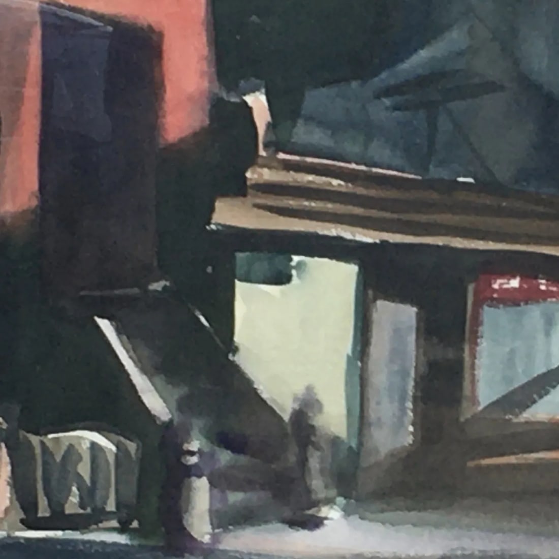 Robert Casper Brooklyn Stoop Signed Painting - 5