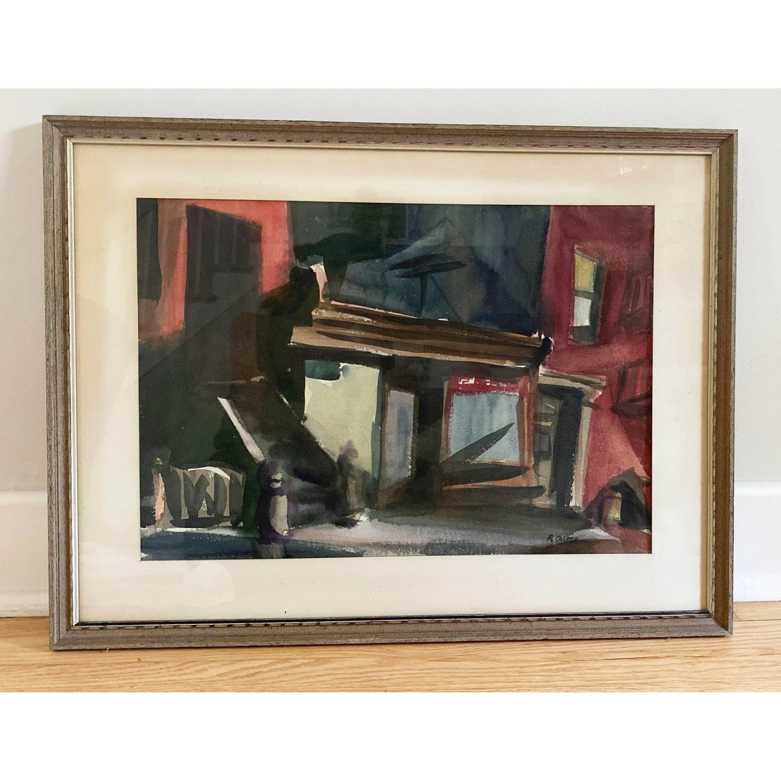 Robert Casper Brooklyn Stoop Signed Painting - 6