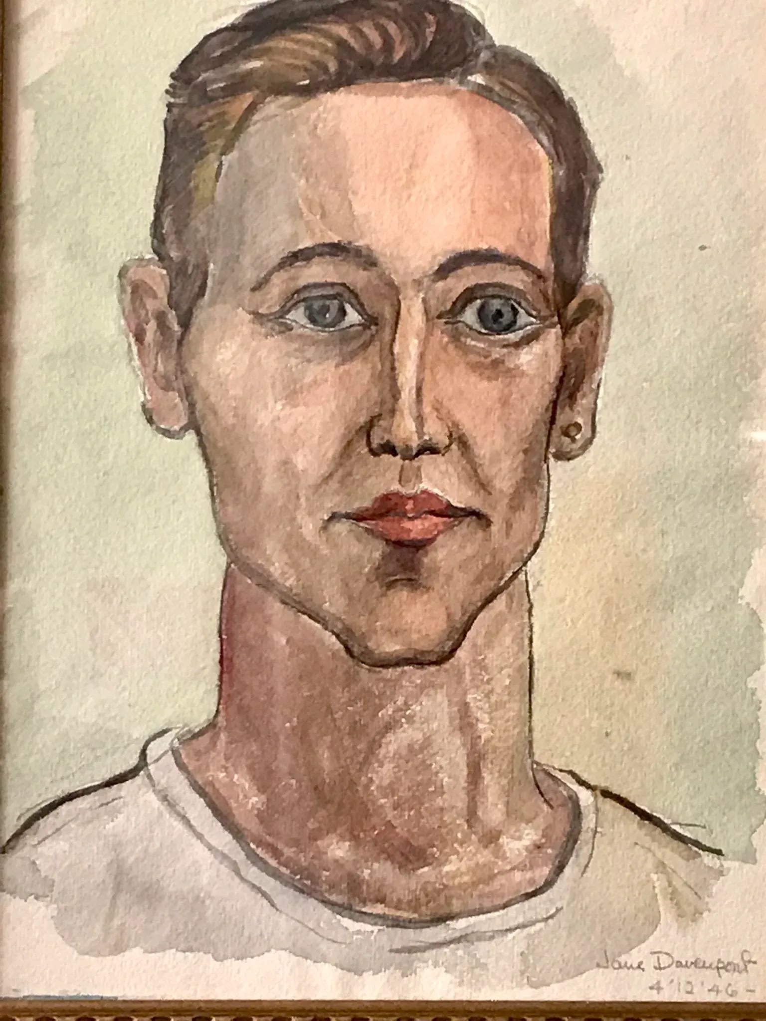 1940s Jane Davenport Watercolor Painting - 2