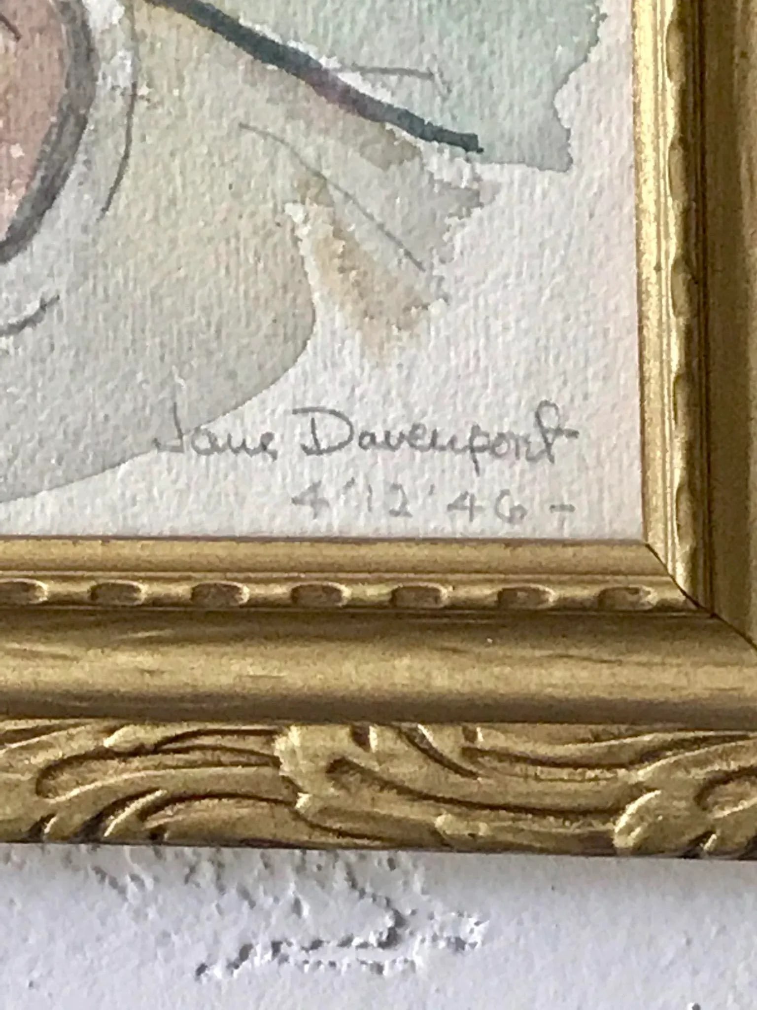 1940s Jane Davenport Watercolor Painting - 3