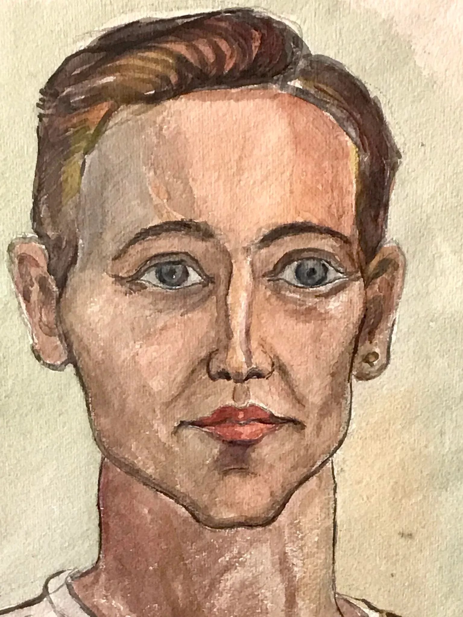 1940s Jane Davenport Watercolor Painting - 4
