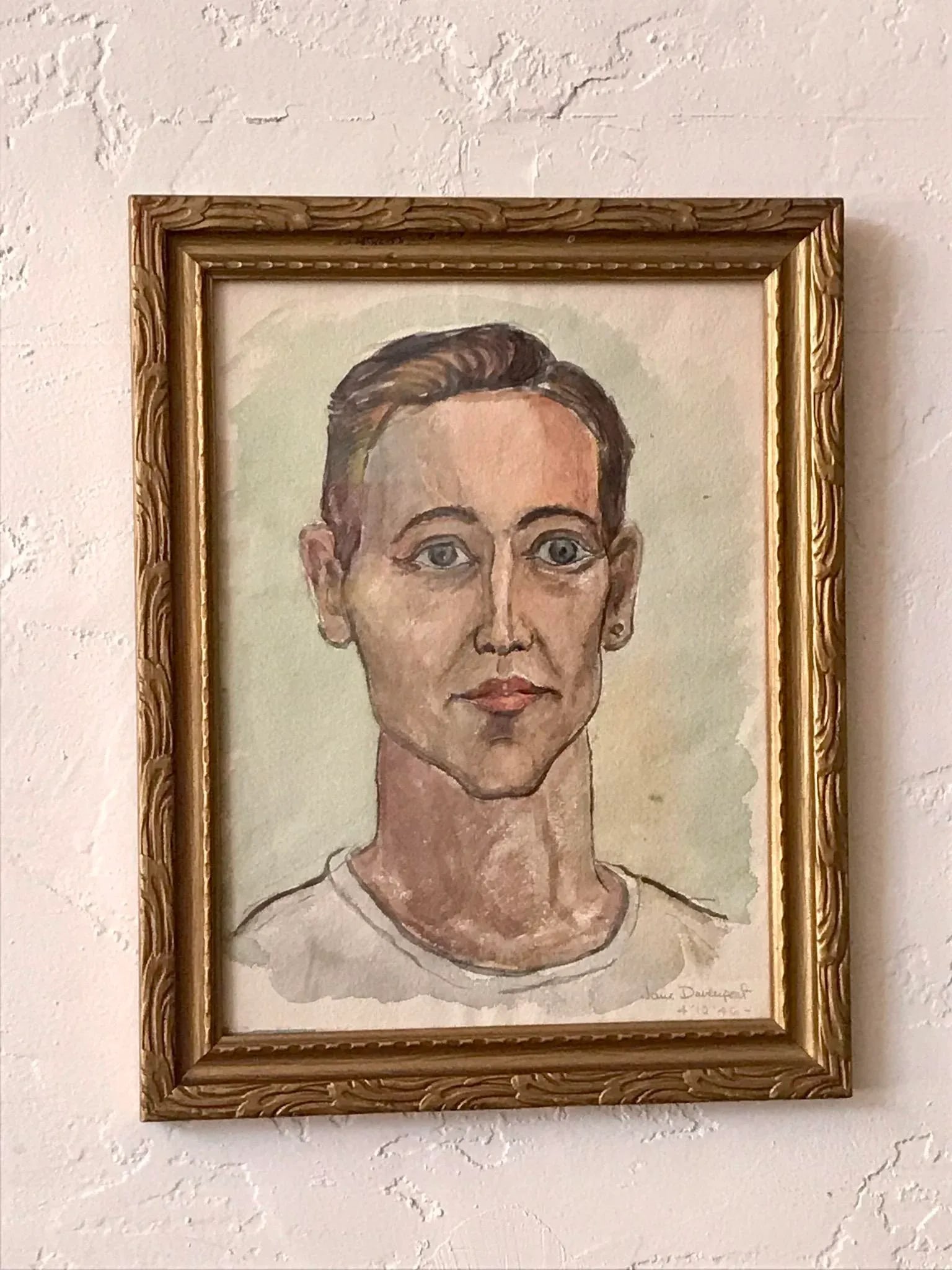1940s Jane Davenport Watercolor Painting - 7