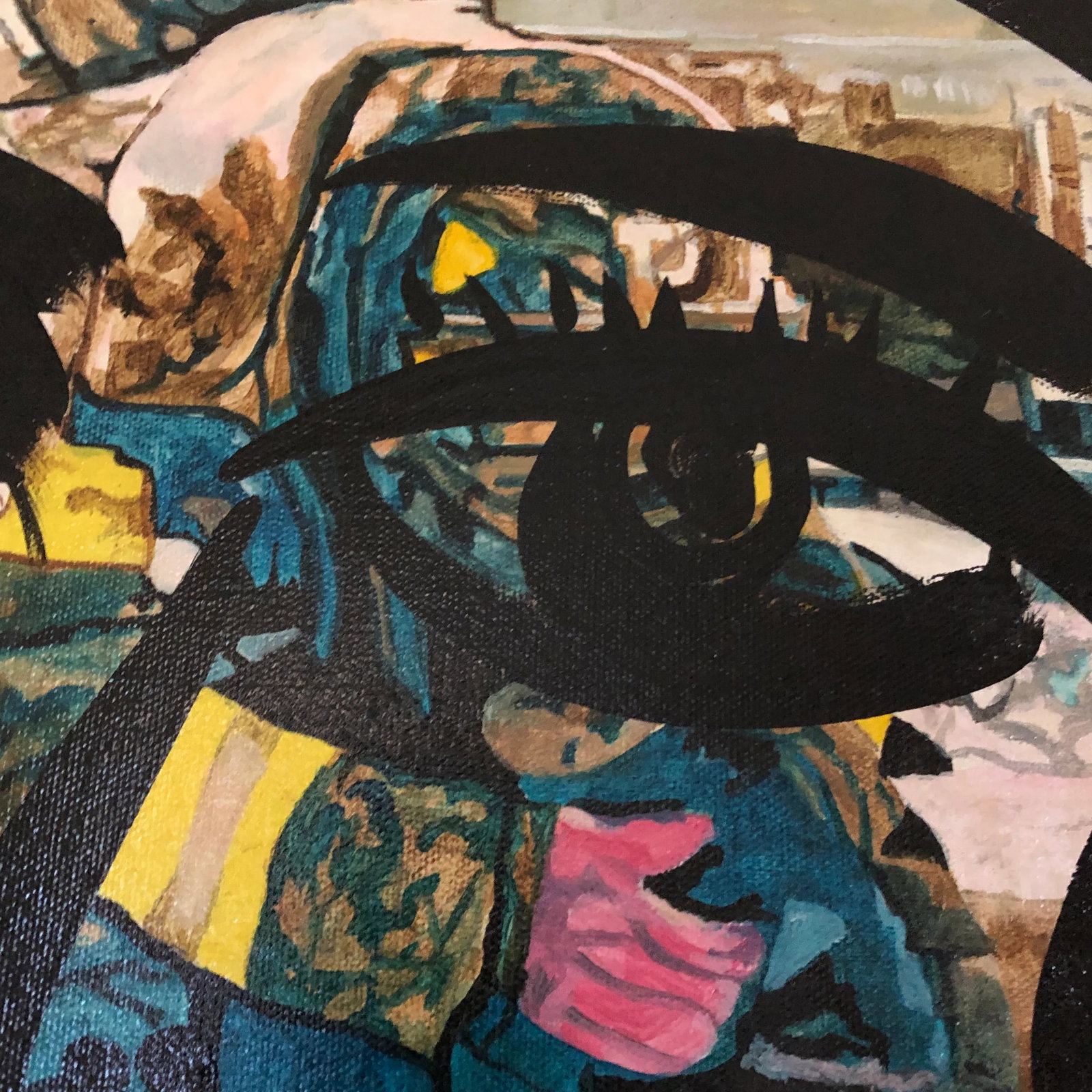 1977 "Angel of Life" Abstract Face Oil Painting by Peter Robert Keil - 4