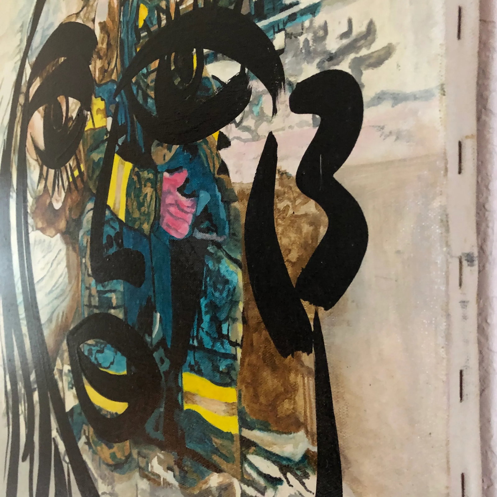 1977 "Angel of Life" Abstract Face Oil Painting by Peter Robert Keil - 7