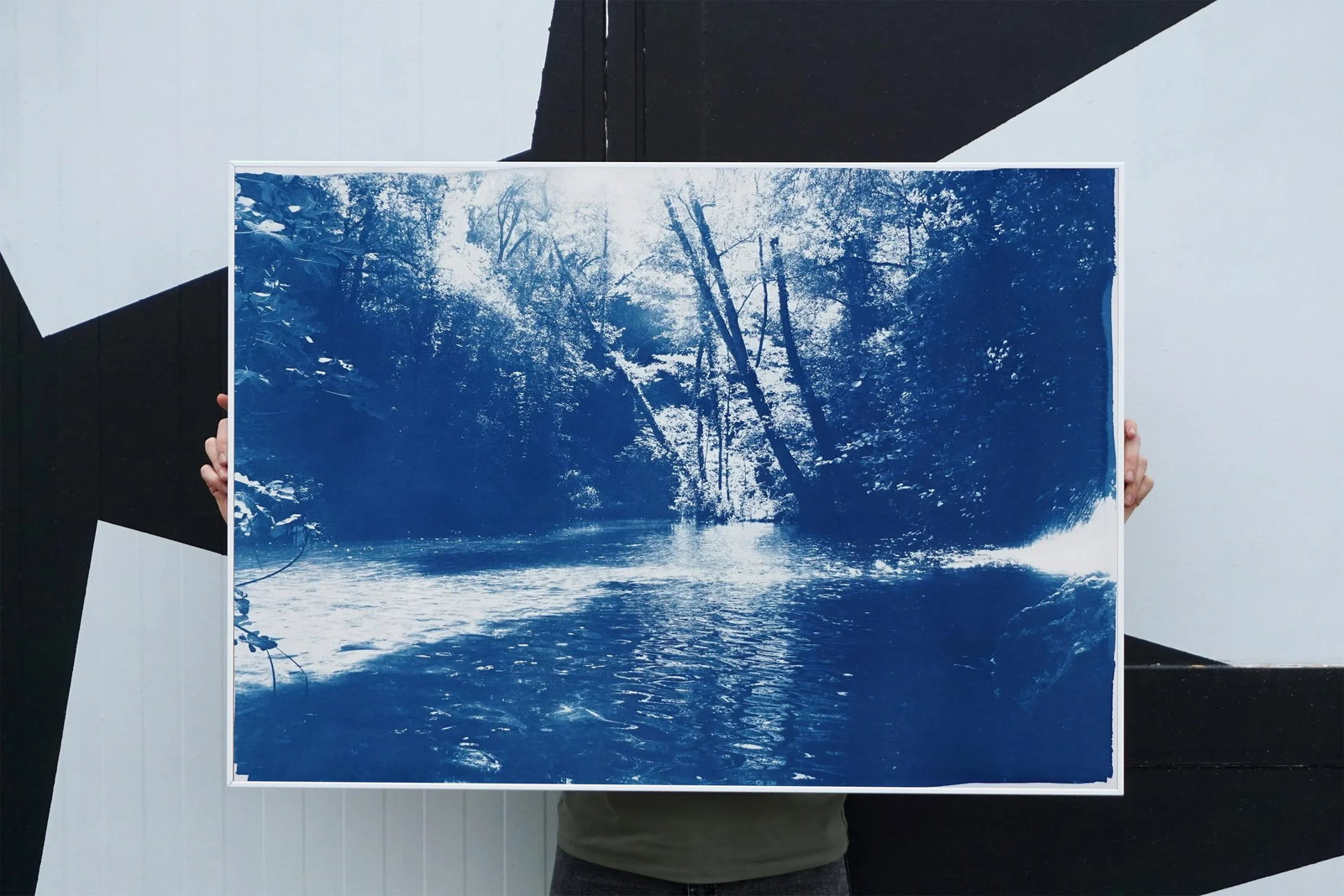 2020 Kind of Cyan, Contemporary Cyanotype of Scandinavian Enchanted Forest - 3