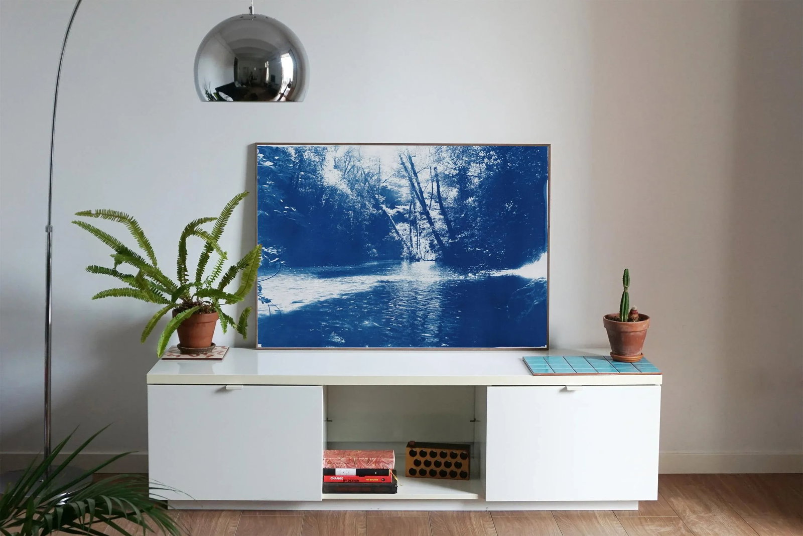 2020 Kind of Cyan, Contemporary Cyanotype of Scandinavian Enchanted Forest - 4