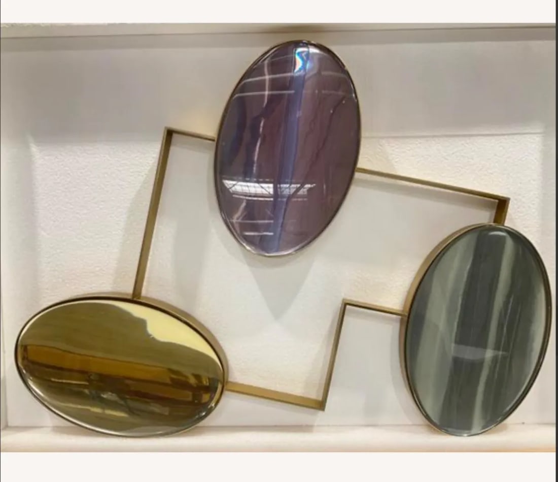 McCollin Bryan for Holly Hunt Modern Abstract Resin and Brass Wall Sculpture - 3