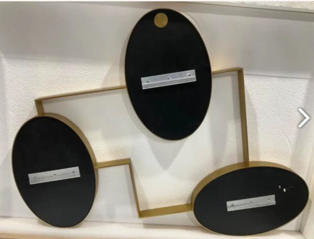 McCollin Bryan for Holly Hunt Modern Abstract Resin and Brass Wall Sculpture - 4
