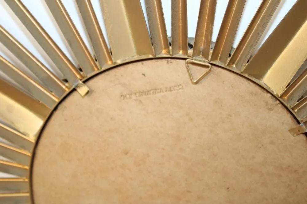 1960s French Chaty Vallauris Sunburst Mirror - 2