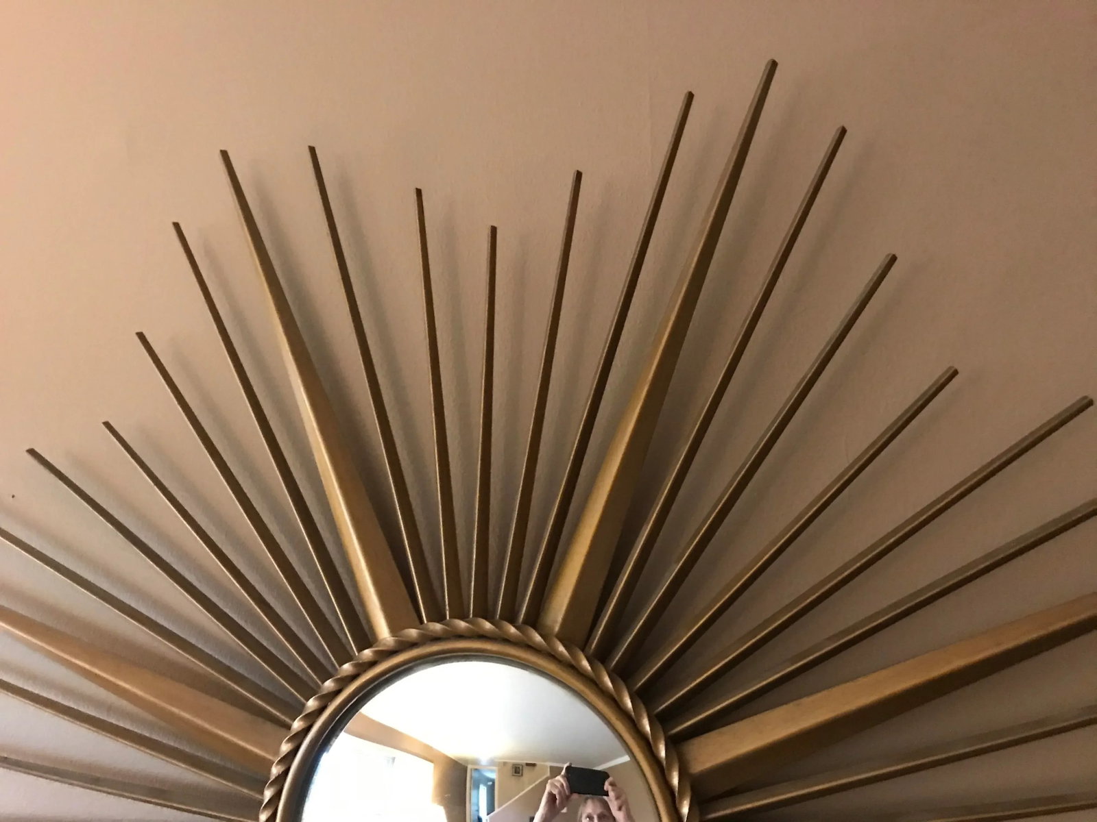 1960s French Chaty Vallauris Sunburst Mirror - 3