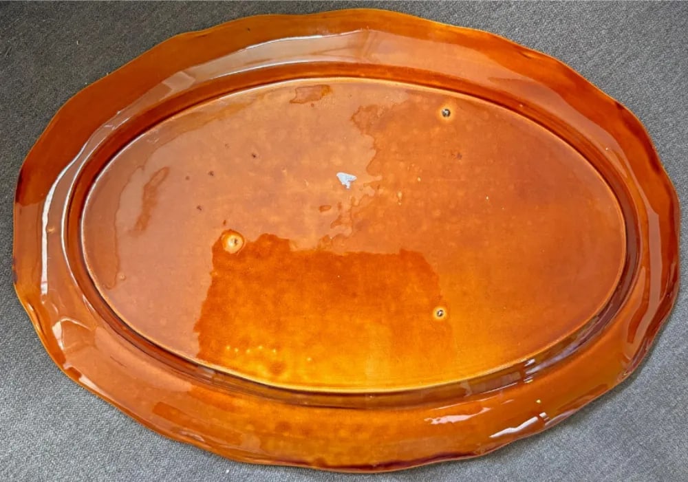Mermaid With Dolphins & Starfish Art Deco Platter by Mequinion - 3