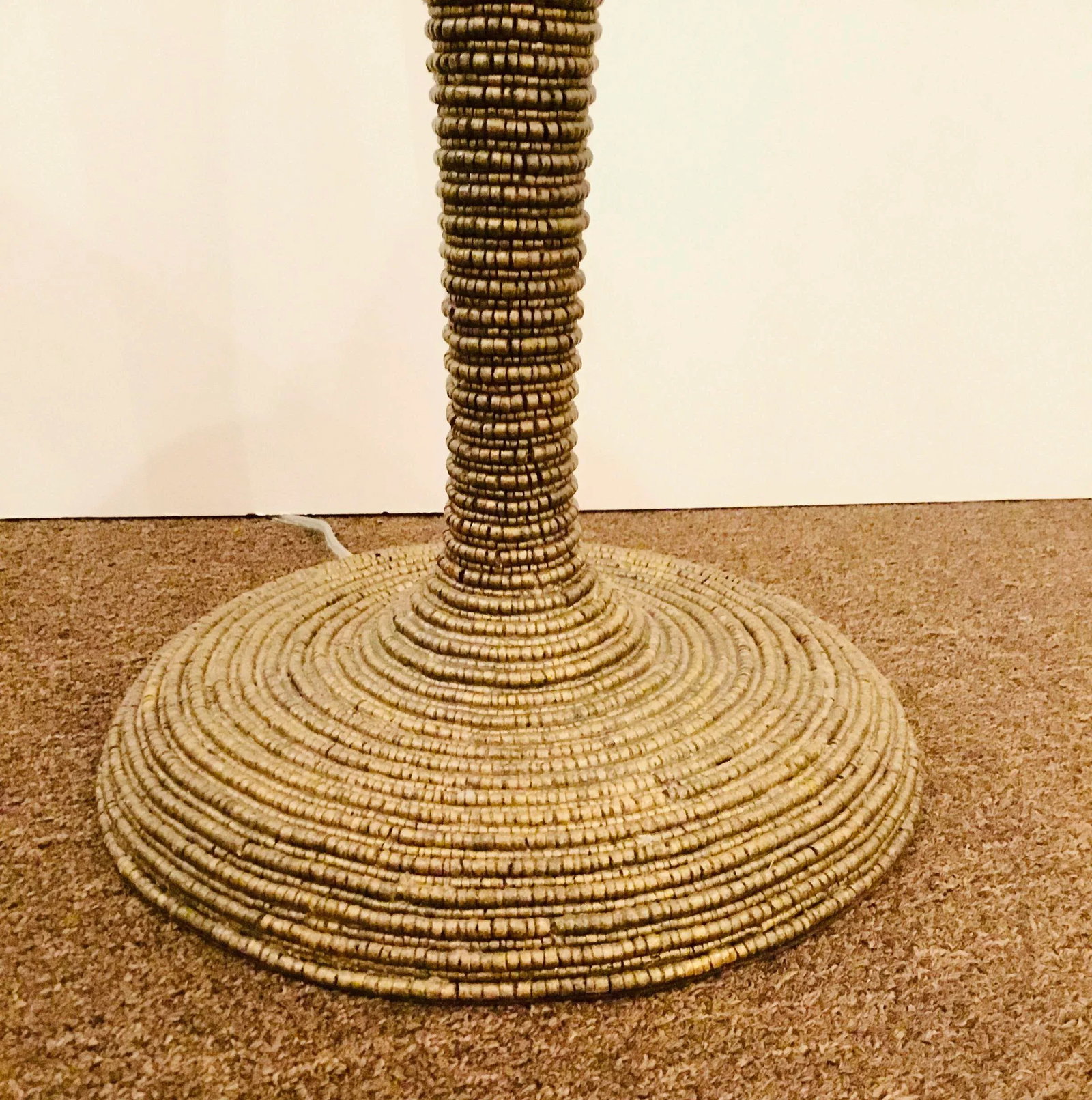 Made Goods Organic Modern Coco Beads Floor Lamp - 3