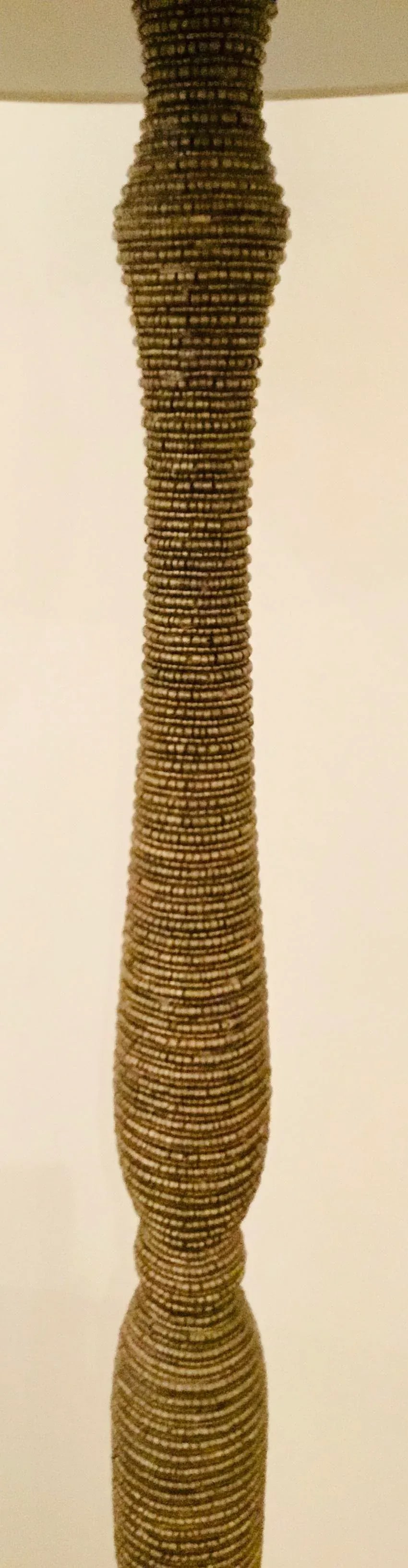 Made Goods Organic Modern Coco Beads Floor Lamp - 4