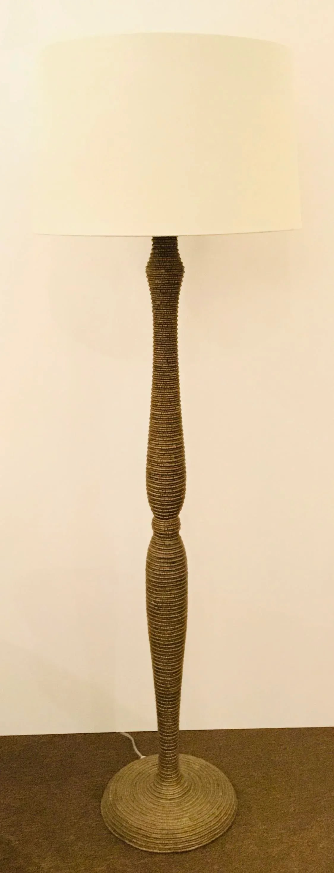 Made Goods Organic Modern Coco Beads Floor Lamp - 6