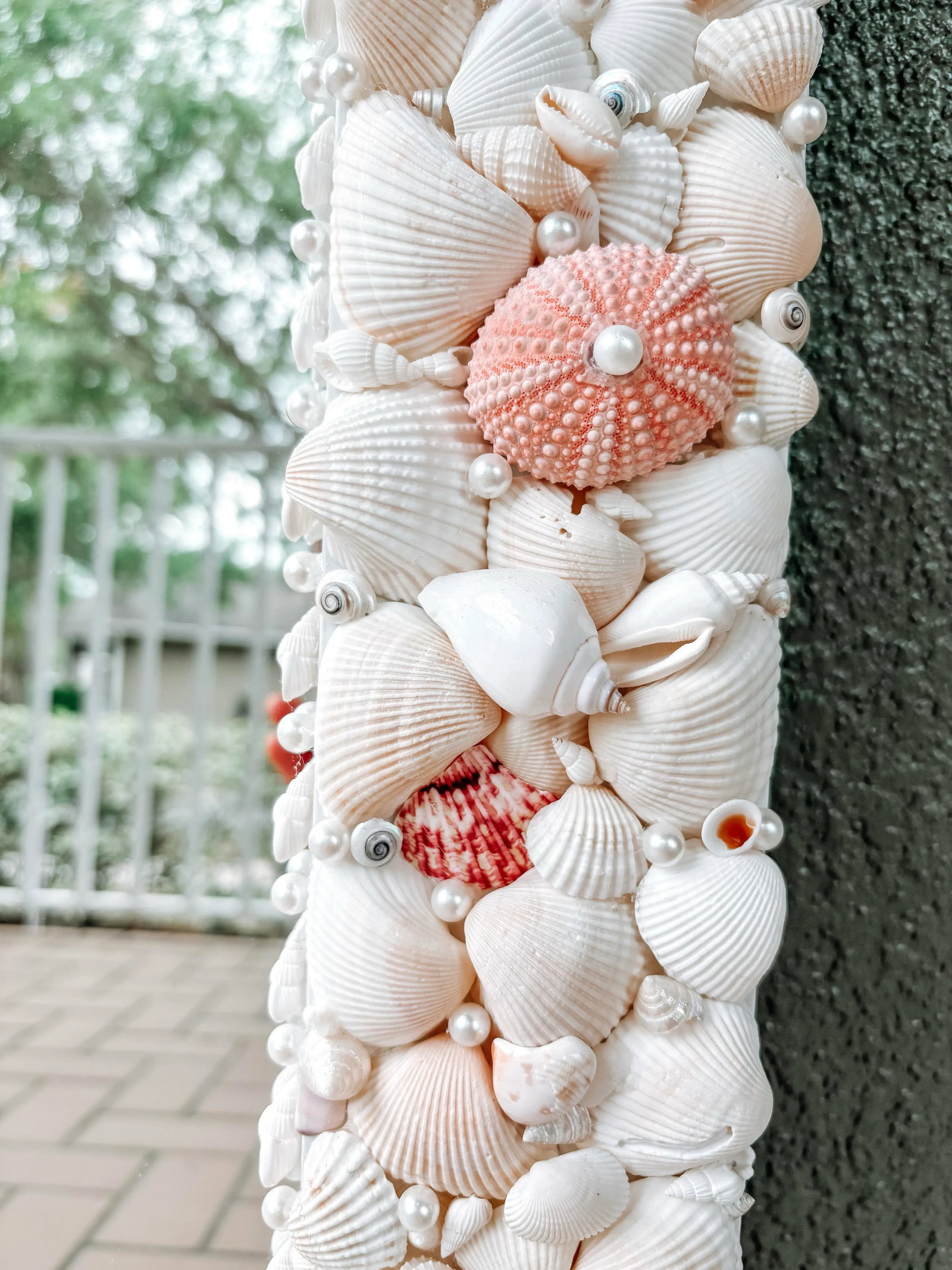 Seashell Mirror 25x30" Shell Mirror, Coastal Luxury Wall Art, Wall Mirror - 6