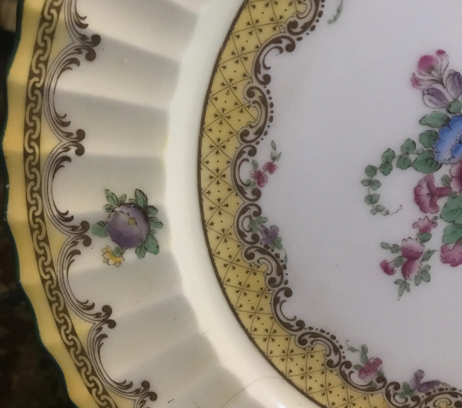 English Floral Service Dinner Plates by Royal Worcester - Set of 12 - 6