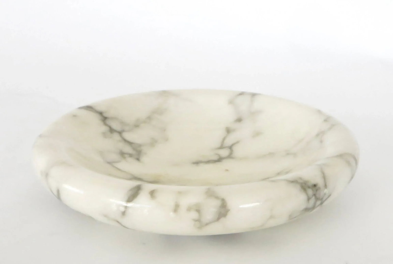 1970s Italian Sculptural Carrara Marble Dish by Sergio Asti - 3