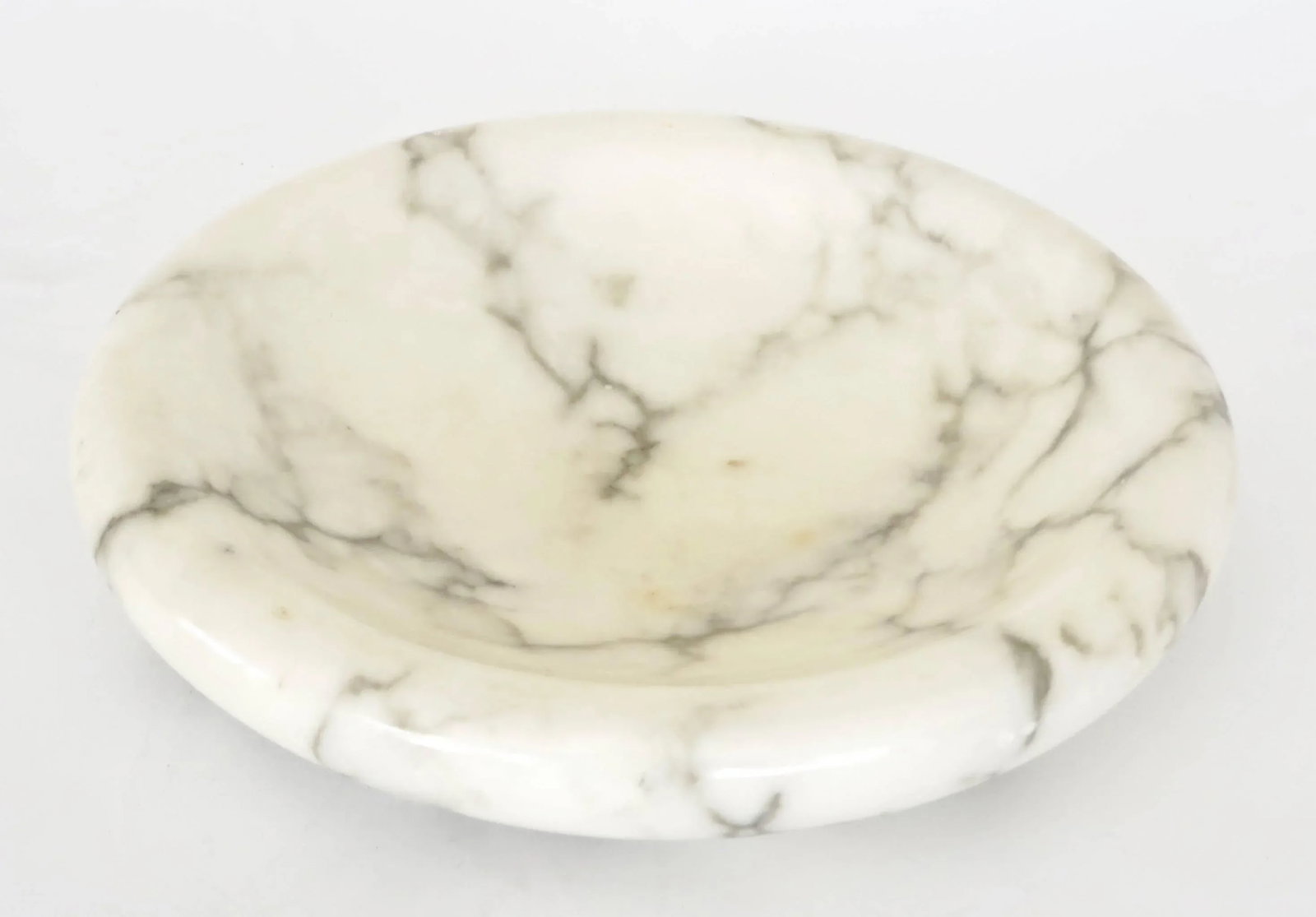 1970s Italian Sculptural Carrara Marble Dish by Sergio Asti - 4