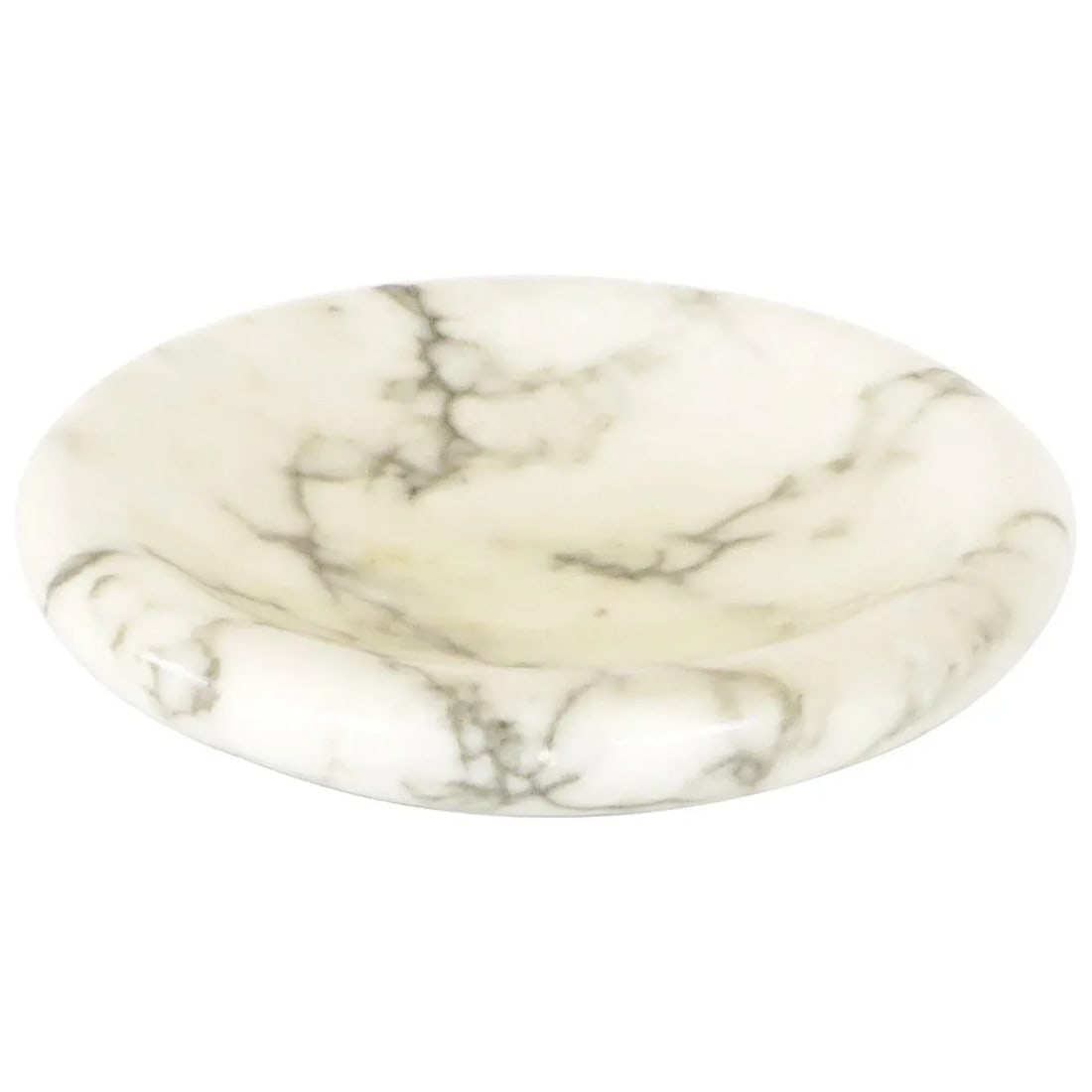 1970s Italian Sculptural Carrara Marble Dish by Sergio Asti - 7