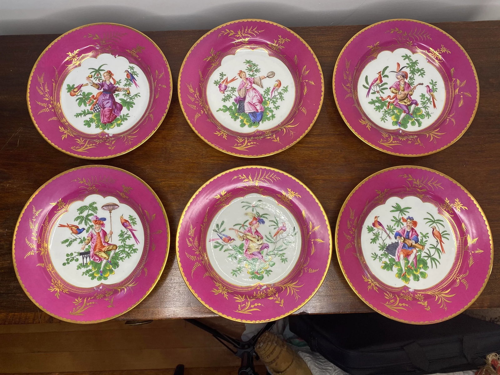 19th Century Chinoiserie Plates - Set of 6 - 13