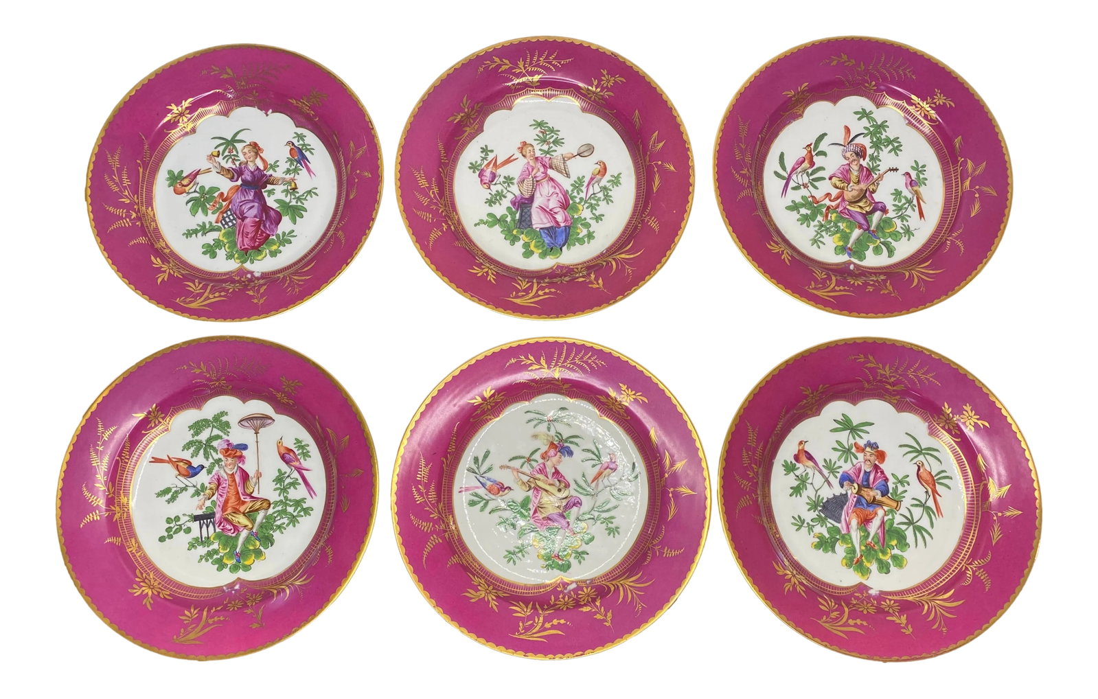 19th Century Chinoiserie Plates - Set of 6 (1 of 13)